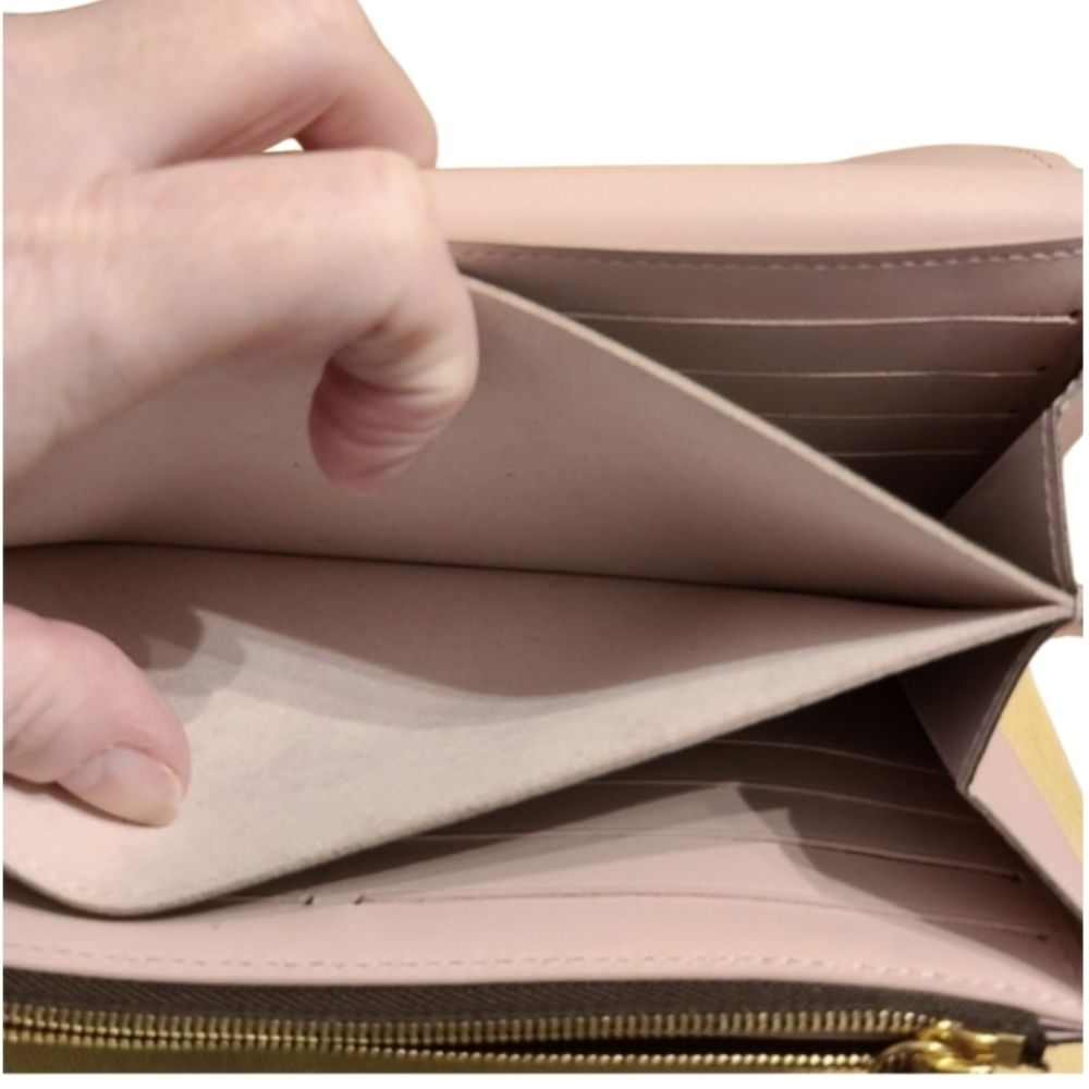 Louis Vuitton Vintage RARE Rose Ballerine Flore Monogrammed Long Wallet … - Picture 7 of 16